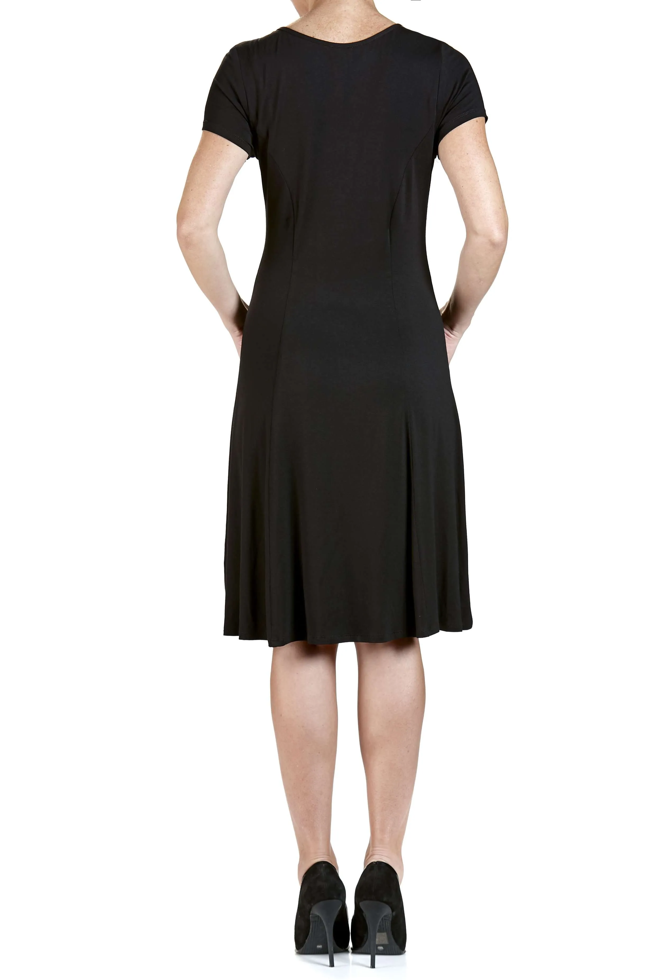 Women's Dress Black Flattering Timeless Fit Quality Comfort Stretch Fabric Now On Sale Made in Canada