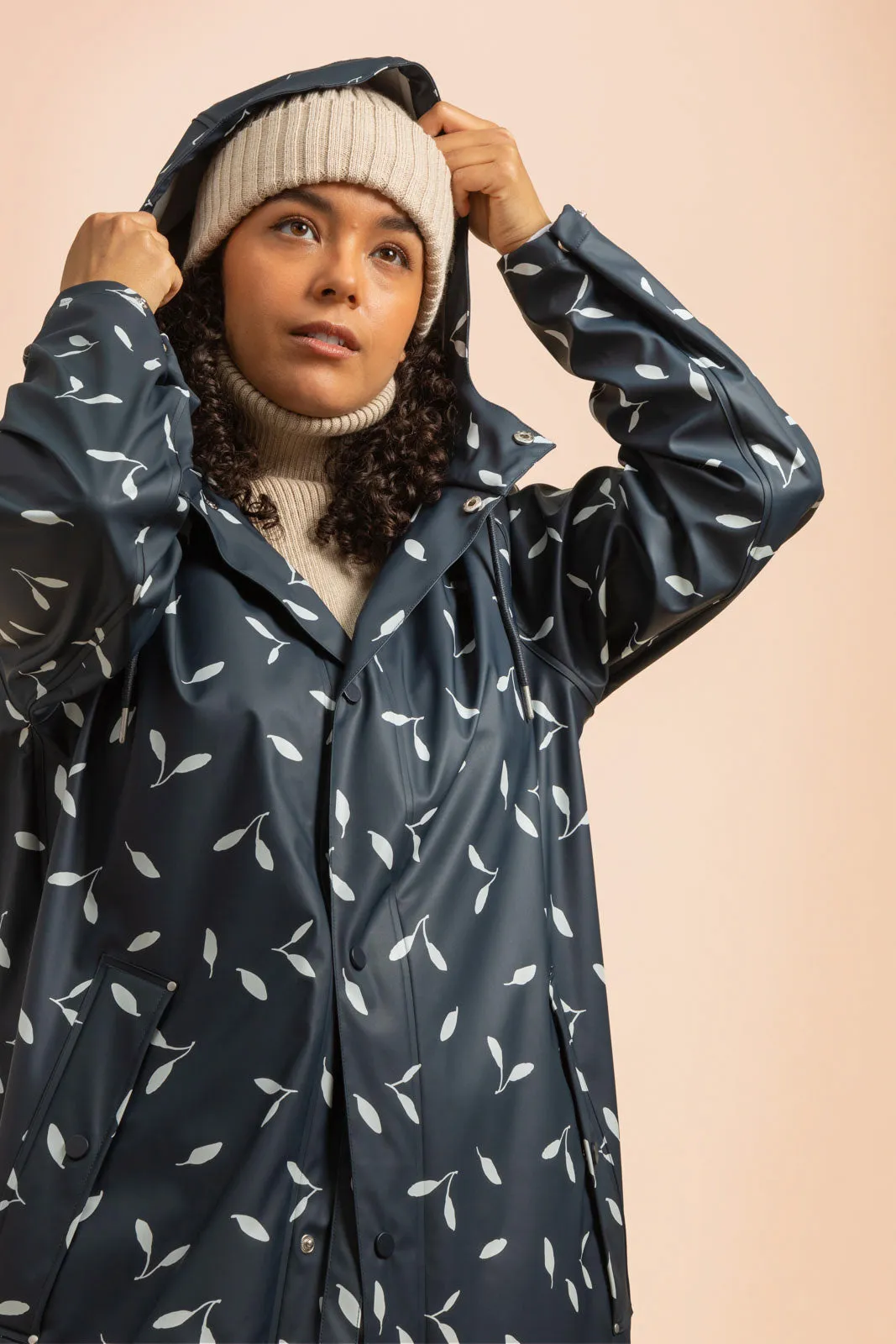 Women's Rain Coat Indigo Wind