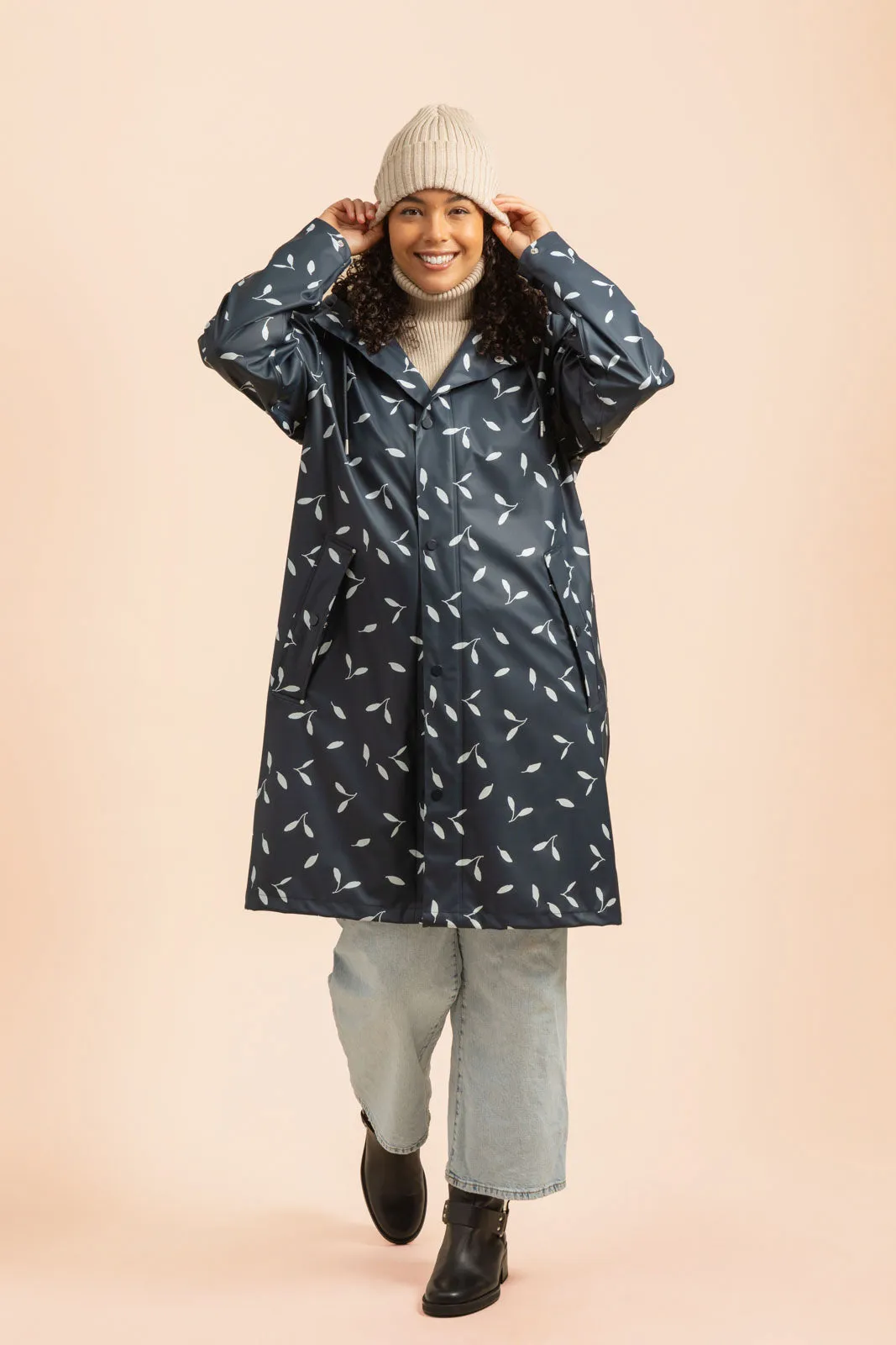 Women's Rain Coat Indigo Wind