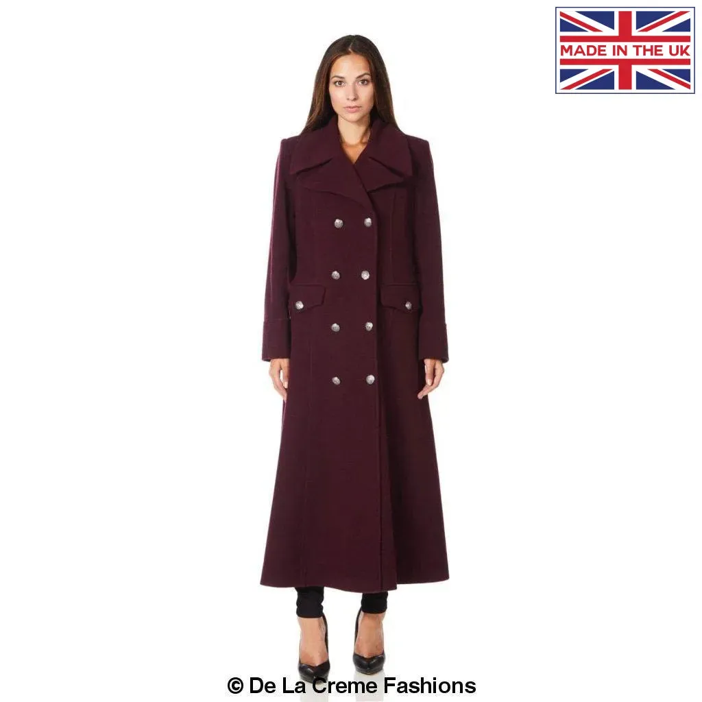 Wool Blend Double Breasted Maxi Coat (2004-WOOL)