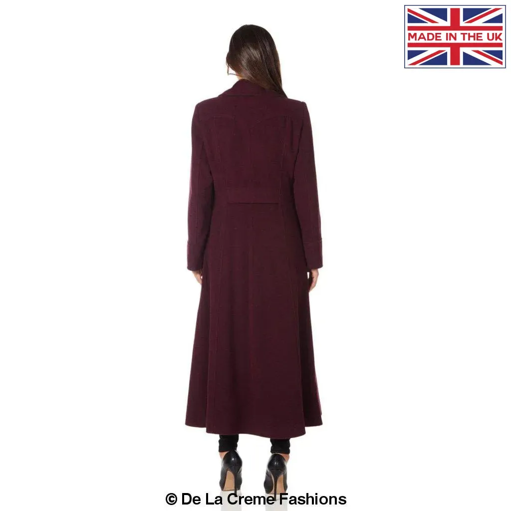 Wool Blend Double Breasted Maxi Coat (2004-WOOL)